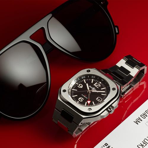 Bell & Ross watch and sunglasses